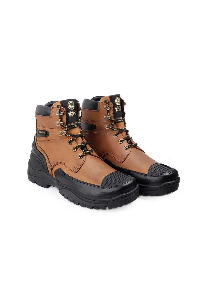 Bacca Bucci Desert Tan Bacca Bucci PROTECTOR Leather Motorcycle Boots for Men for Men | Best Price UAE